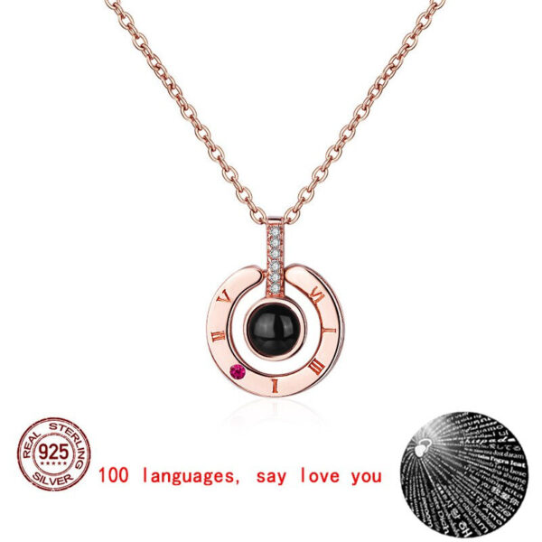 Love you photo projection necklace - Image 5