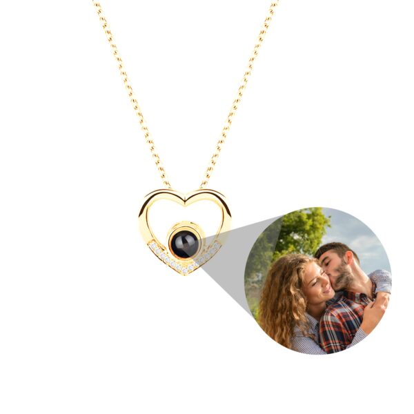 Projection Photo Heart Necklace - Image 5