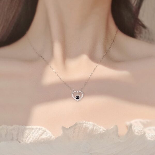 Projection Photo Heart Necklace - Image 4