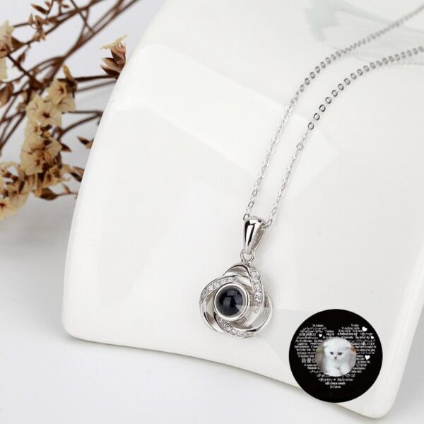 Unique Heart Projection Necklace - Image 5
