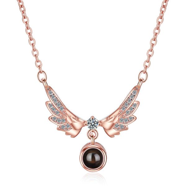 Angel Wings Projection Necklace