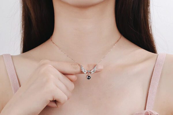 Angel Wings Projection Necklace - Image 7