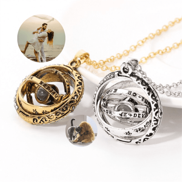 Astronomical Photo Projection Necklace