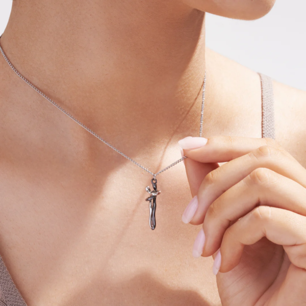 s925 Sterling Silver Hug Necklace - Image 8