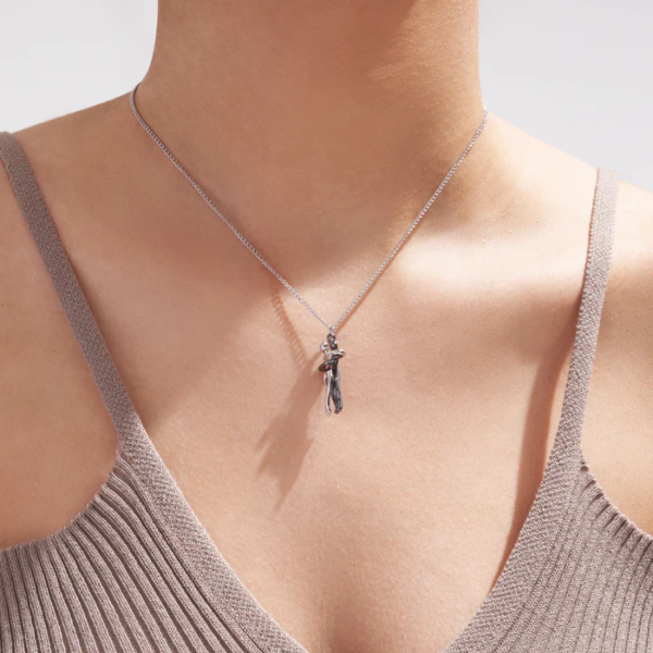 s925 Sterling Silver Hug Necklace - Image 7