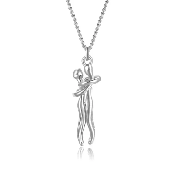s925 Sterling Silver Hug Necklace - Image 5