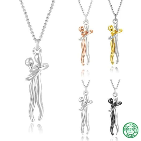 s925 Sterling Silver Hug Necklace