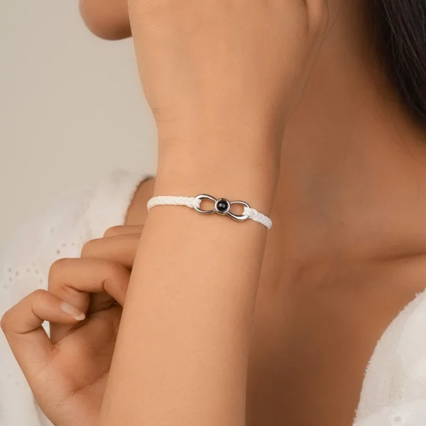 s925 Sterling Silver Infinite Projection Bracelet - Image 2